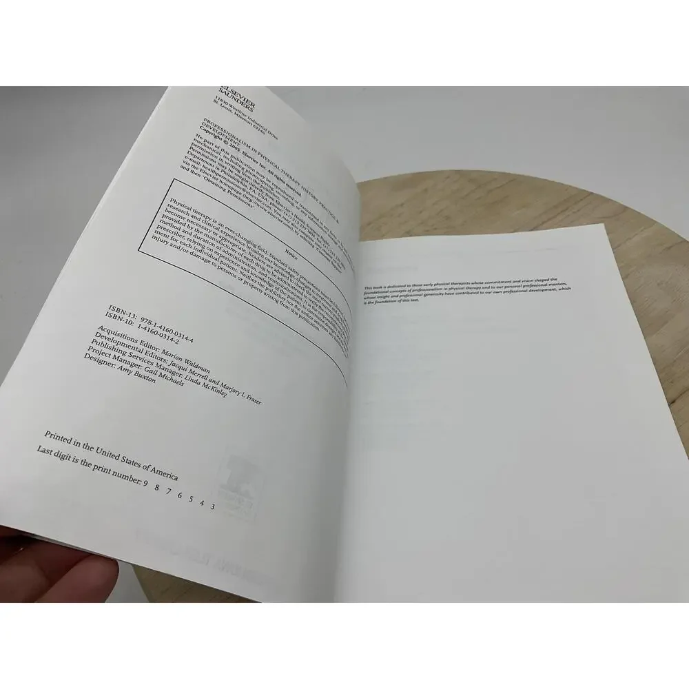 Professionalism In Physical Therapy Swisher Page Elsevier PB Medical 2005 Book‎